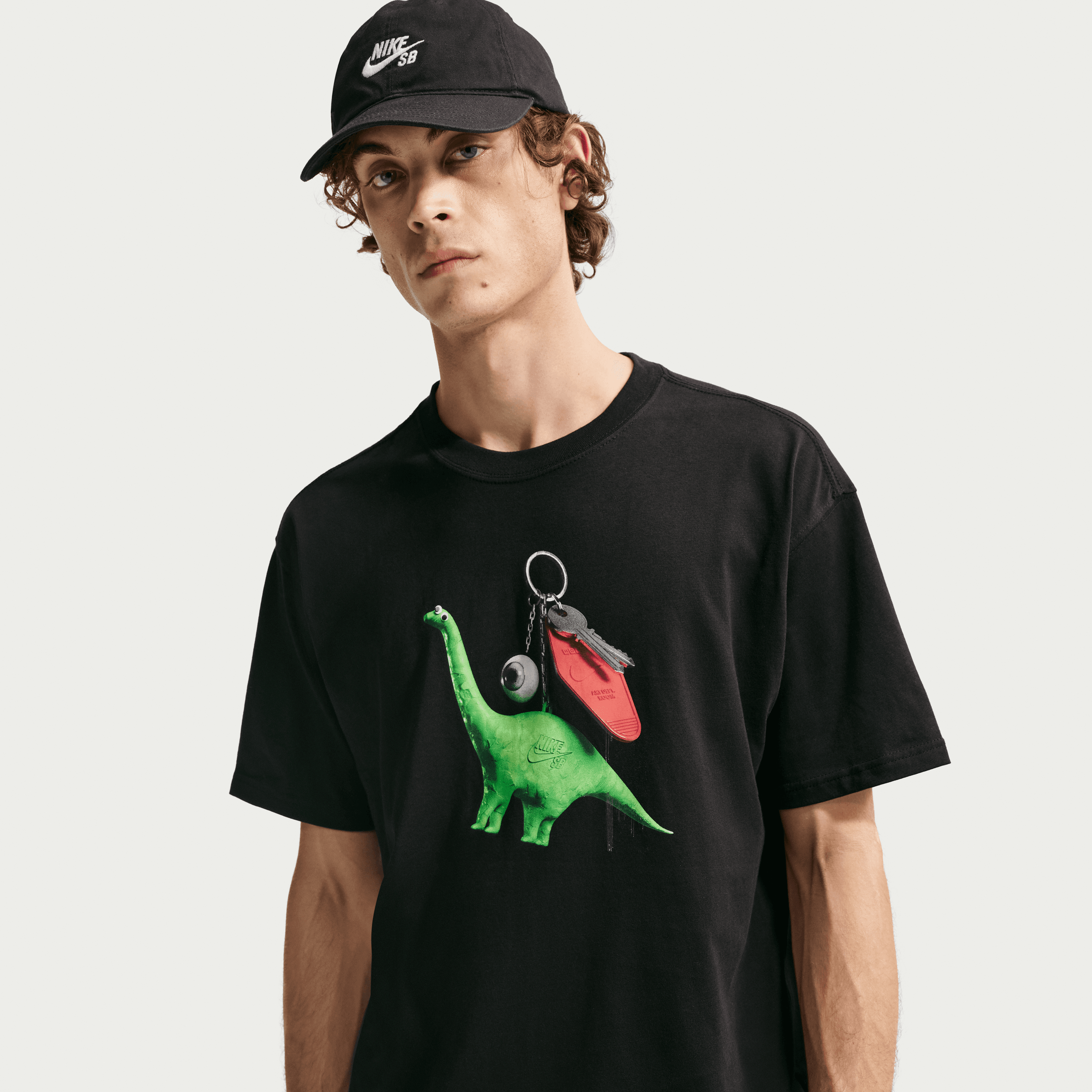 Black Double R Nike SB Dino Keychain T-Shirt Black | Double R Kicks
