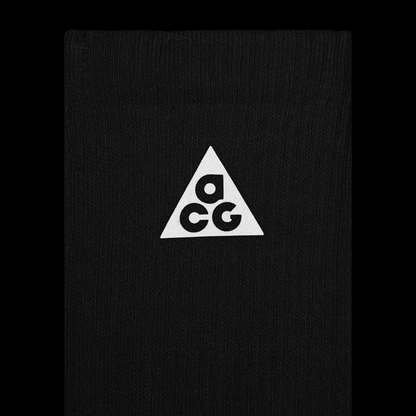 Nike ACG Everyday Elevated Crew Socks Black Dark Smoke