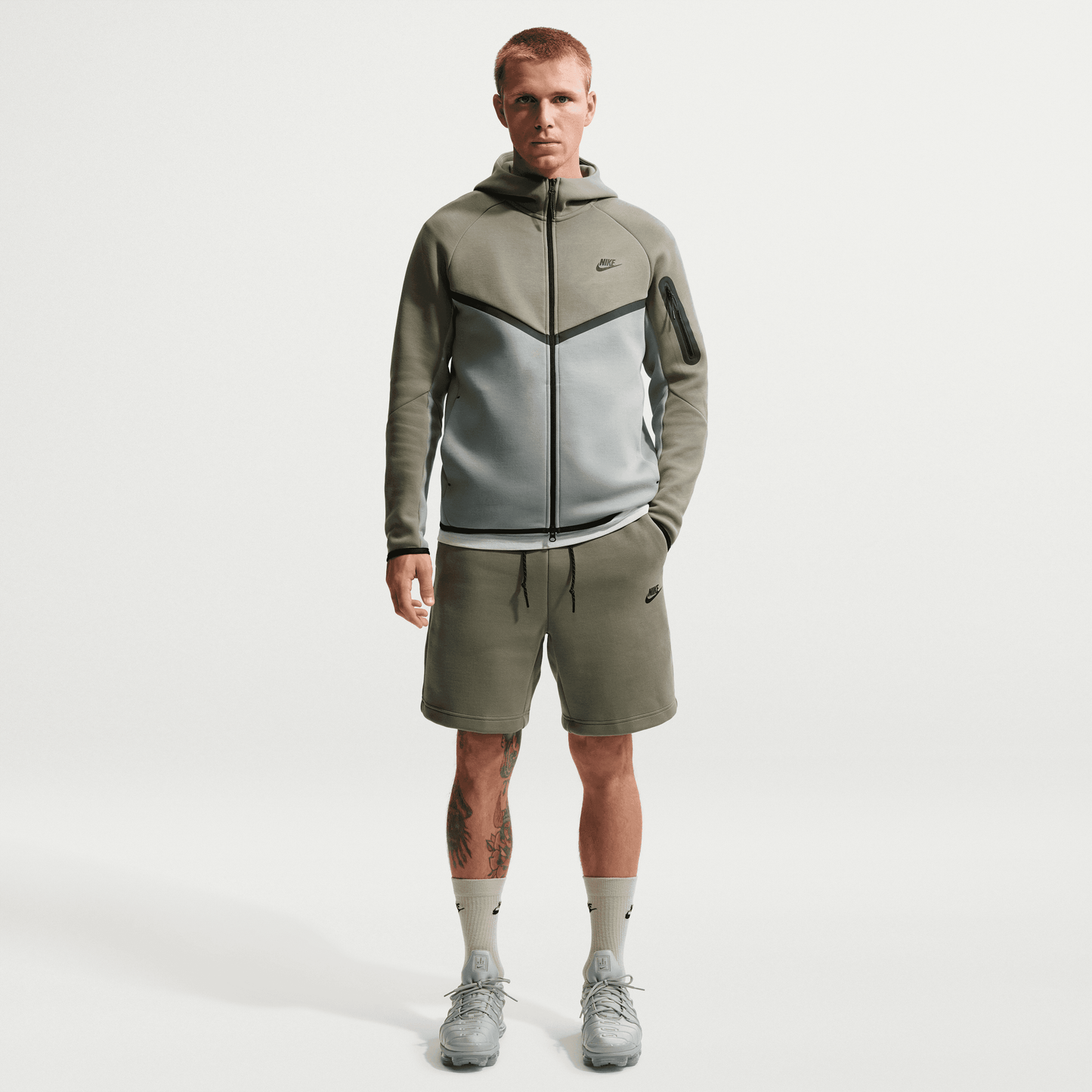 Nike Tech Fleece Shorts Silver Sage