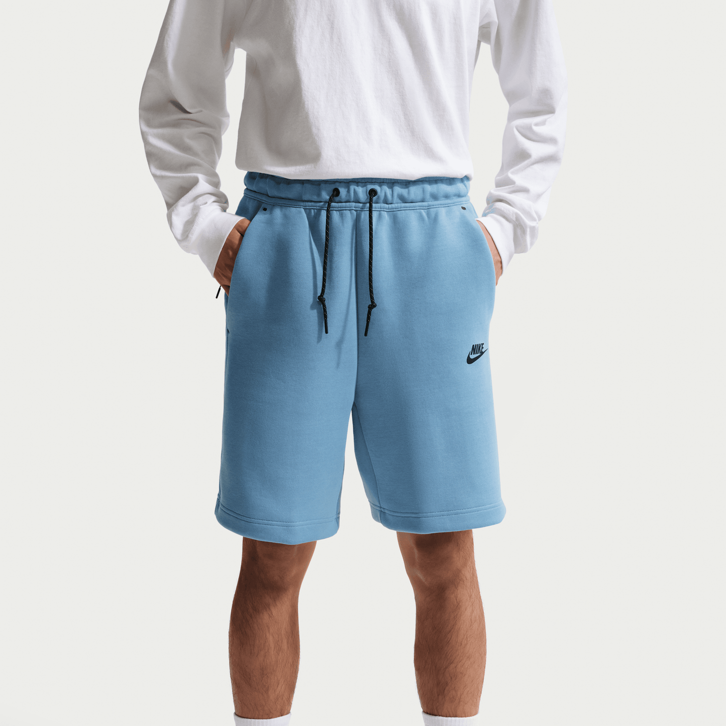 Nike Tech Fleece Shorts Work Blue Black