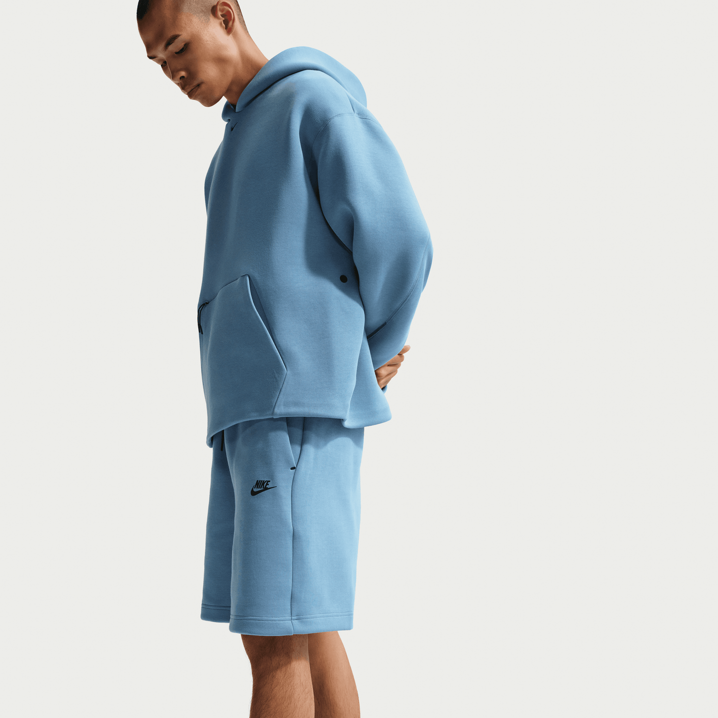 Nike Tech Fleece Shorts Work Blue Black