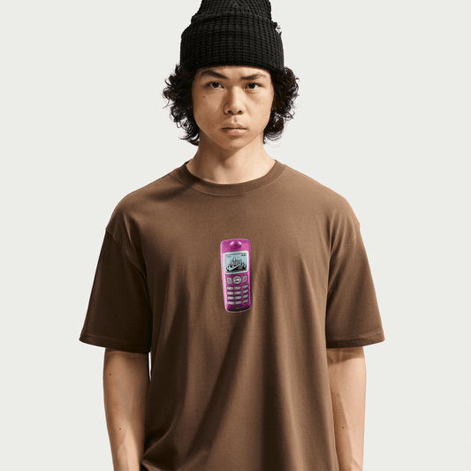 Nike SB Dumbphone T-Shirt Mosswood Brown