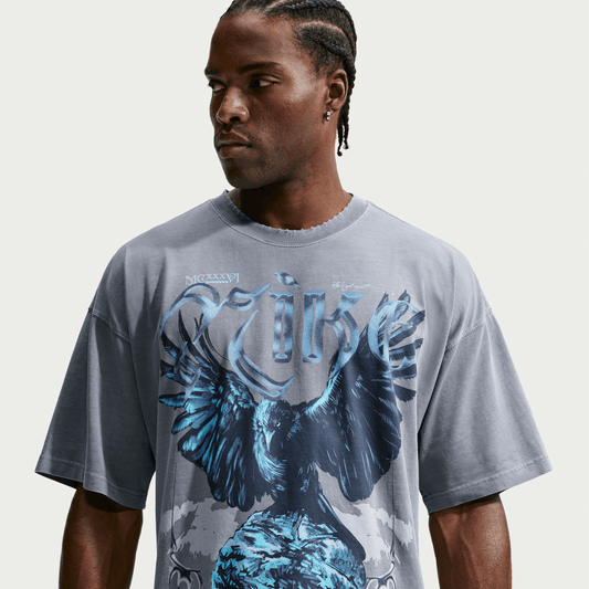 Nike Bird of Prey Oversized T-Shirt Cool Grey Blue
