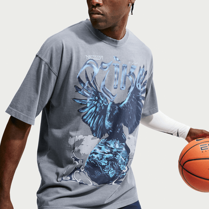Nike Bird of Prey Oversized T-Shirt Cool Grey Blue
