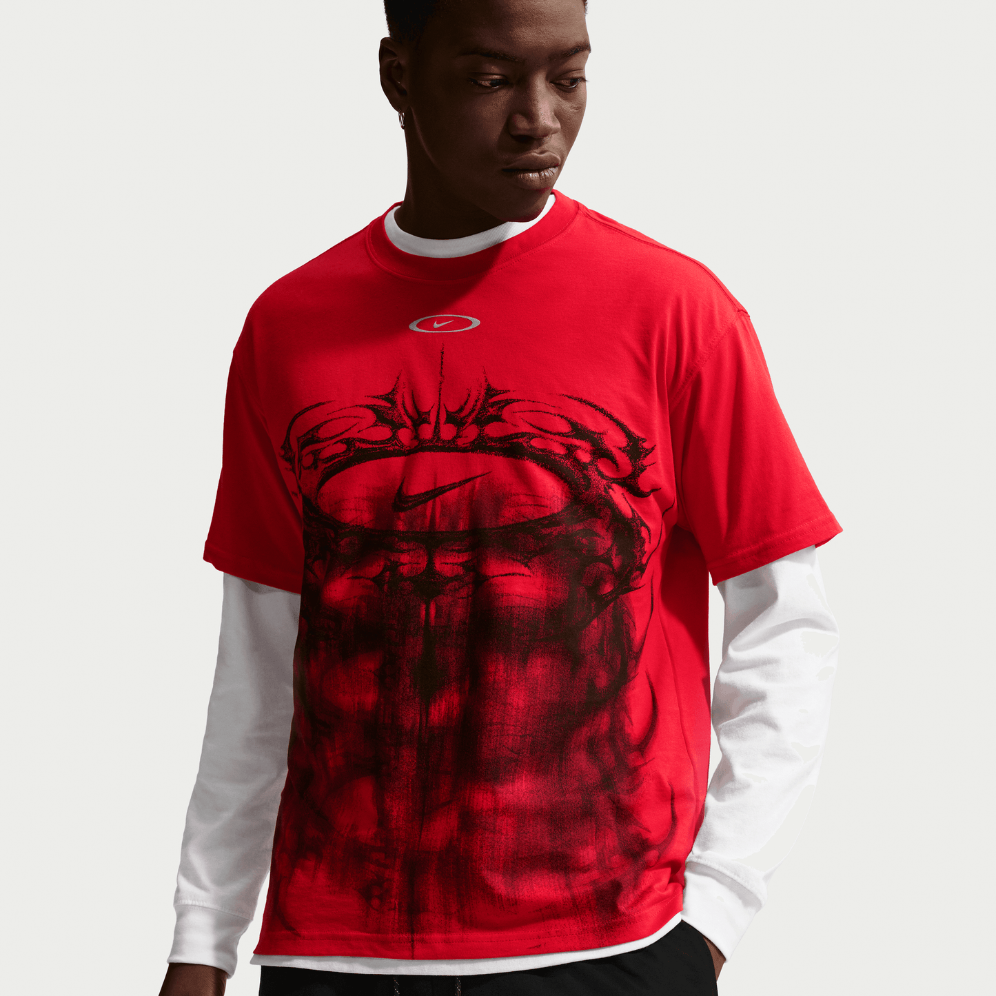 Nike Max90 Black Chrome T-Shirt University Red