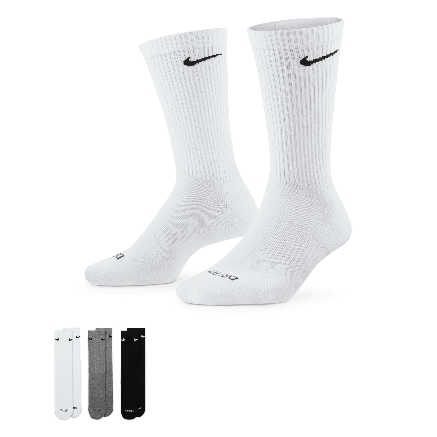 Nike Everyday Plus Cushioned Socks 3-Pack Multi