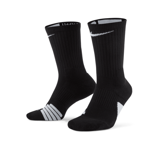 Nike Elite Crew Socks Black White