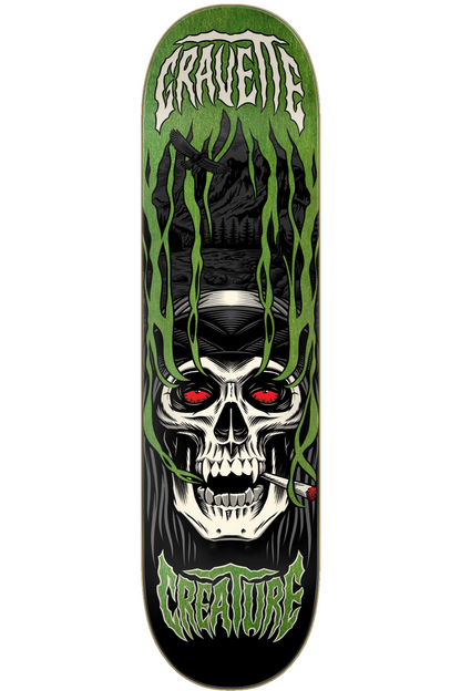 Creature Gravette Hippie Skull IV Pro Skateboard Deck 8.3