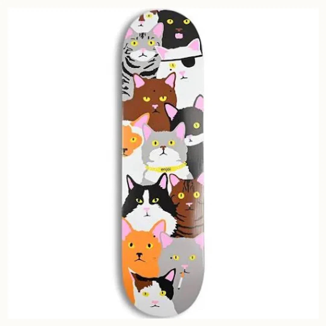 Enjoi Cat Collage R7 Black 8.25 Skateboard Deck