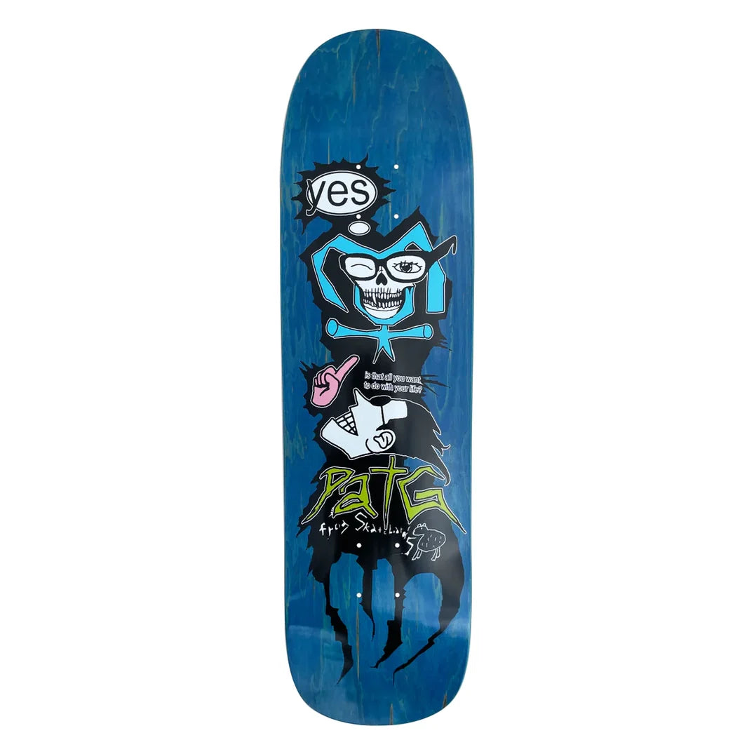 Frog Disobediiant Pat G Skateboard Deck 8.55