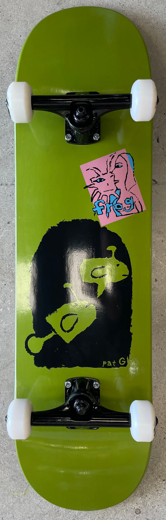 Frog Lonesome Fishes Pat G Skateboard Complete 8.38
