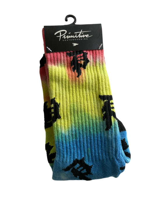 Primitive Tie-Dye Socks