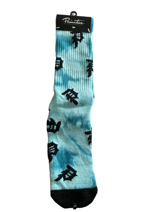 Primitive Tie-Dye Blue Socks