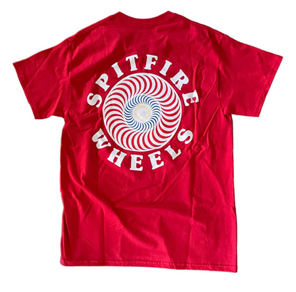 Spitfire Wheels Swirl T-Shirt Red