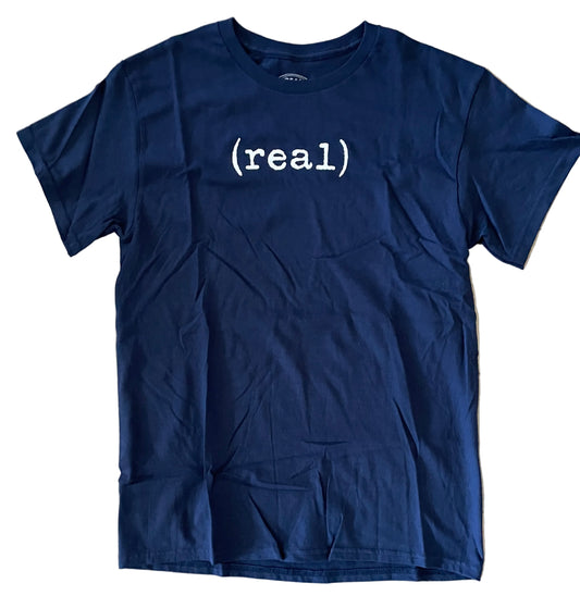 Real Skateboards Lowercase Logo T-Shirt Navy
