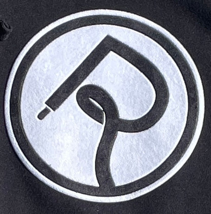Double R Velvet Circle Logo Crewneck Sweatshirt Black