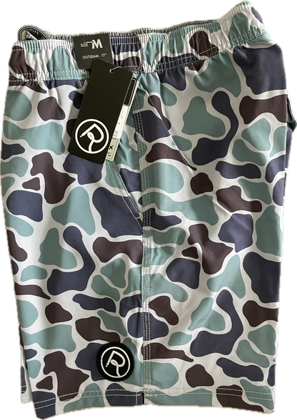 Double R Kicks Tracker Peformance Short Moss Teal Camo