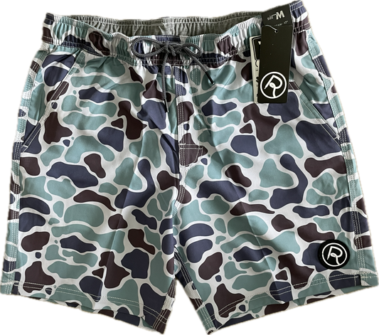 Double R Kicks Tracker Peformance Short Moss Teal Camo