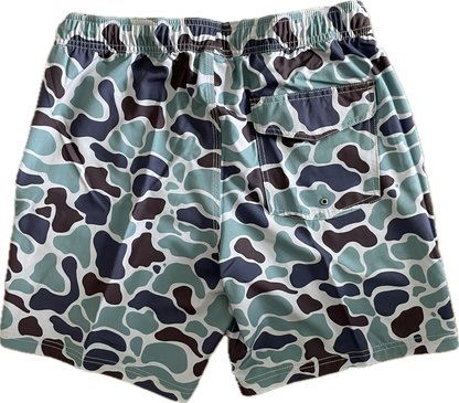 Double R Kicks Tracker Peformance Short Moss Teal Camo