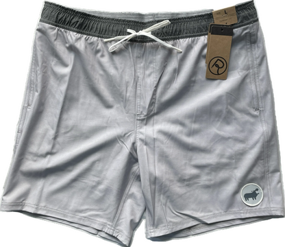 Double R Kicks Davis Performance Shorts Lt Grey