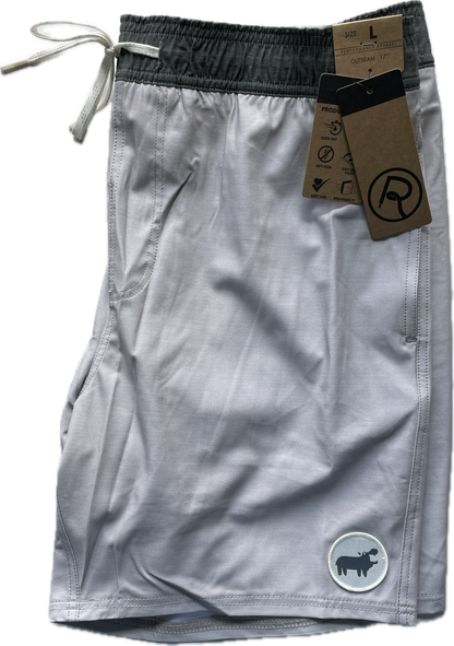 Double R Kicks Davis Performance Shorts Lt Grey