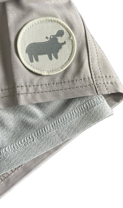 Double R Kicks Davis Performance Shorts Lt Grey