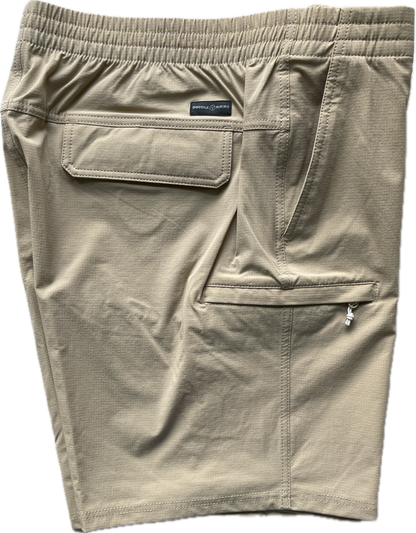 Double R Kicks Offshore Performance Shorts Khaki
