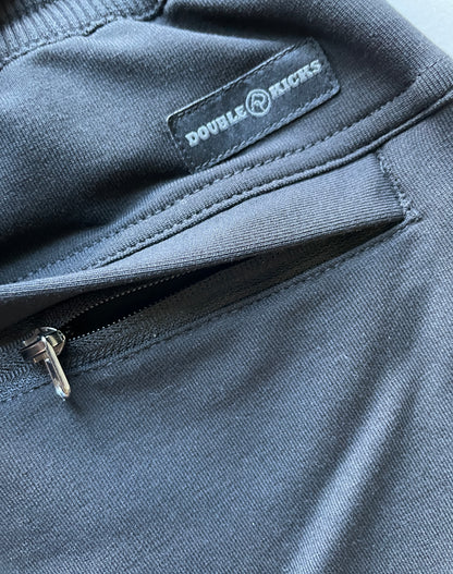 Double R Kicks Hardy French Terry Performance Shorts Black