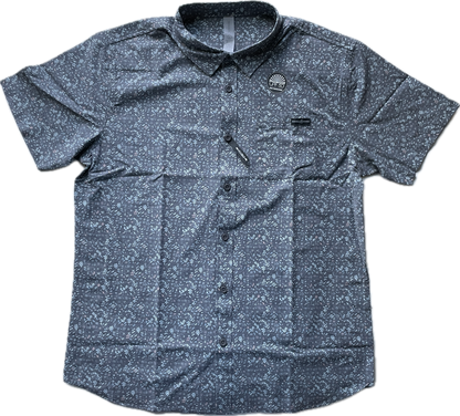 Double R Kicks Cypress Performance Woven Shirt Vintage Black Floral