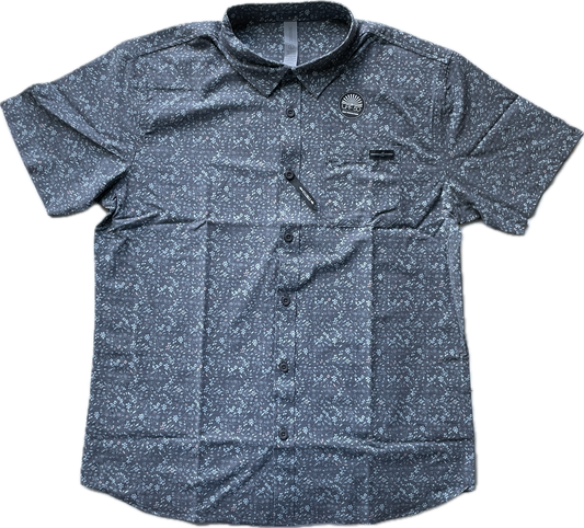 Double R Kicks Cypress Performance Woven Shirt Vintage Black Floral