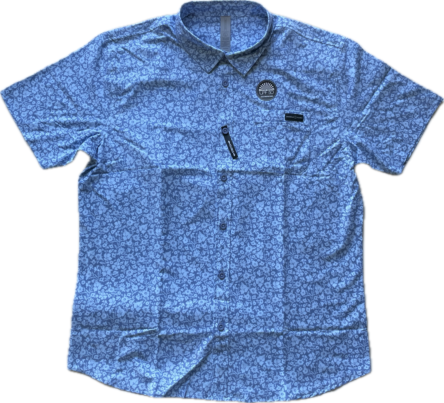 Double R Kicks Rhodes Performance Woven Shirt Blue Floral