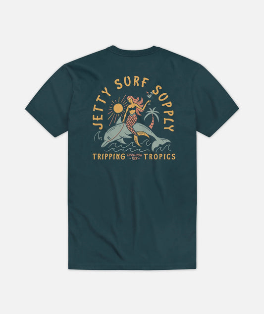 Jetty Tripping T-Shirt Emerald Teal