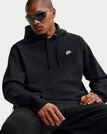 Nike Club Fleece Pullover Hoodie Black