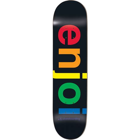 Enjoi Spectrum R7 Black 8.5 Skateboard Deck