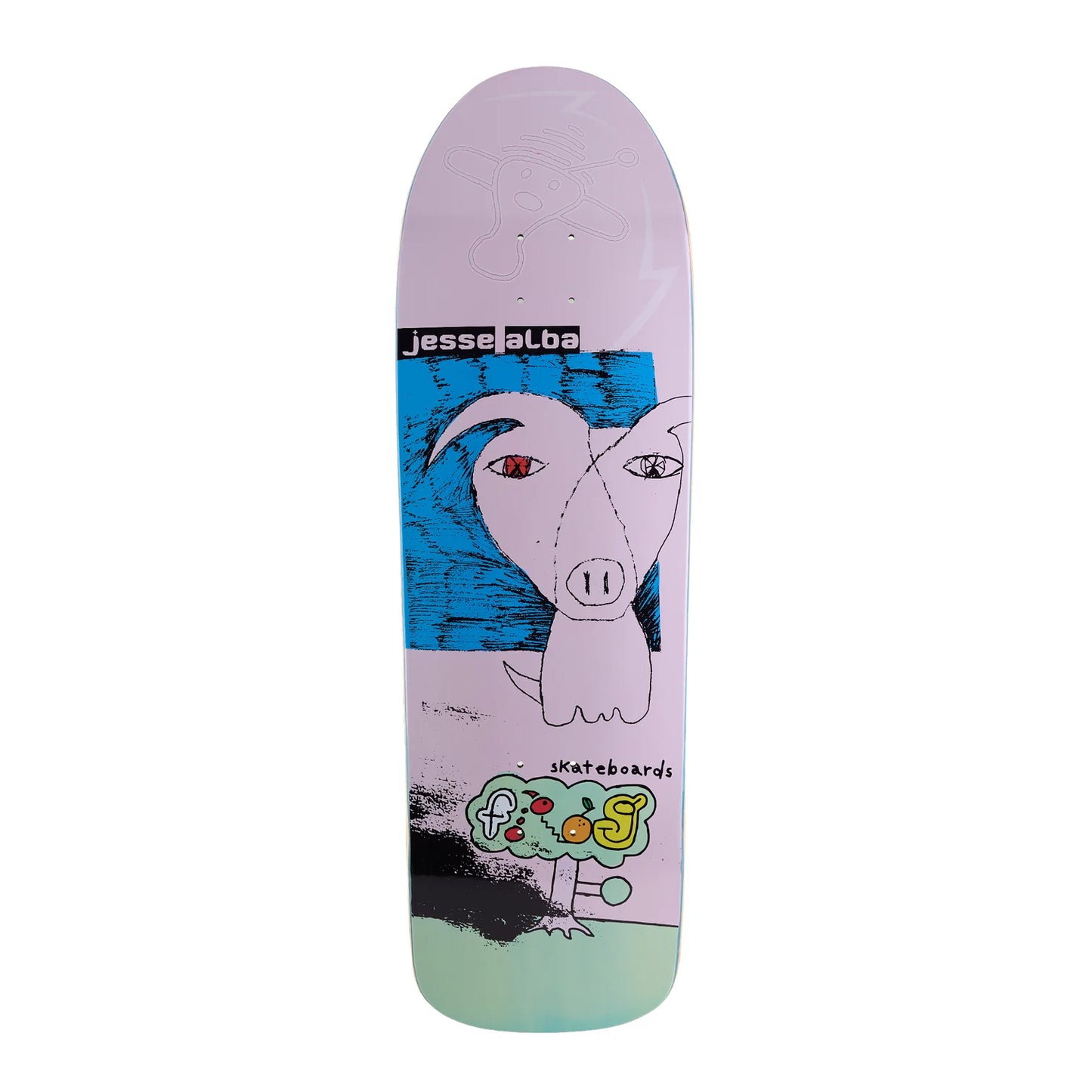 Frog Pig Mode Jesse Alba Skateboard Deck 9.6