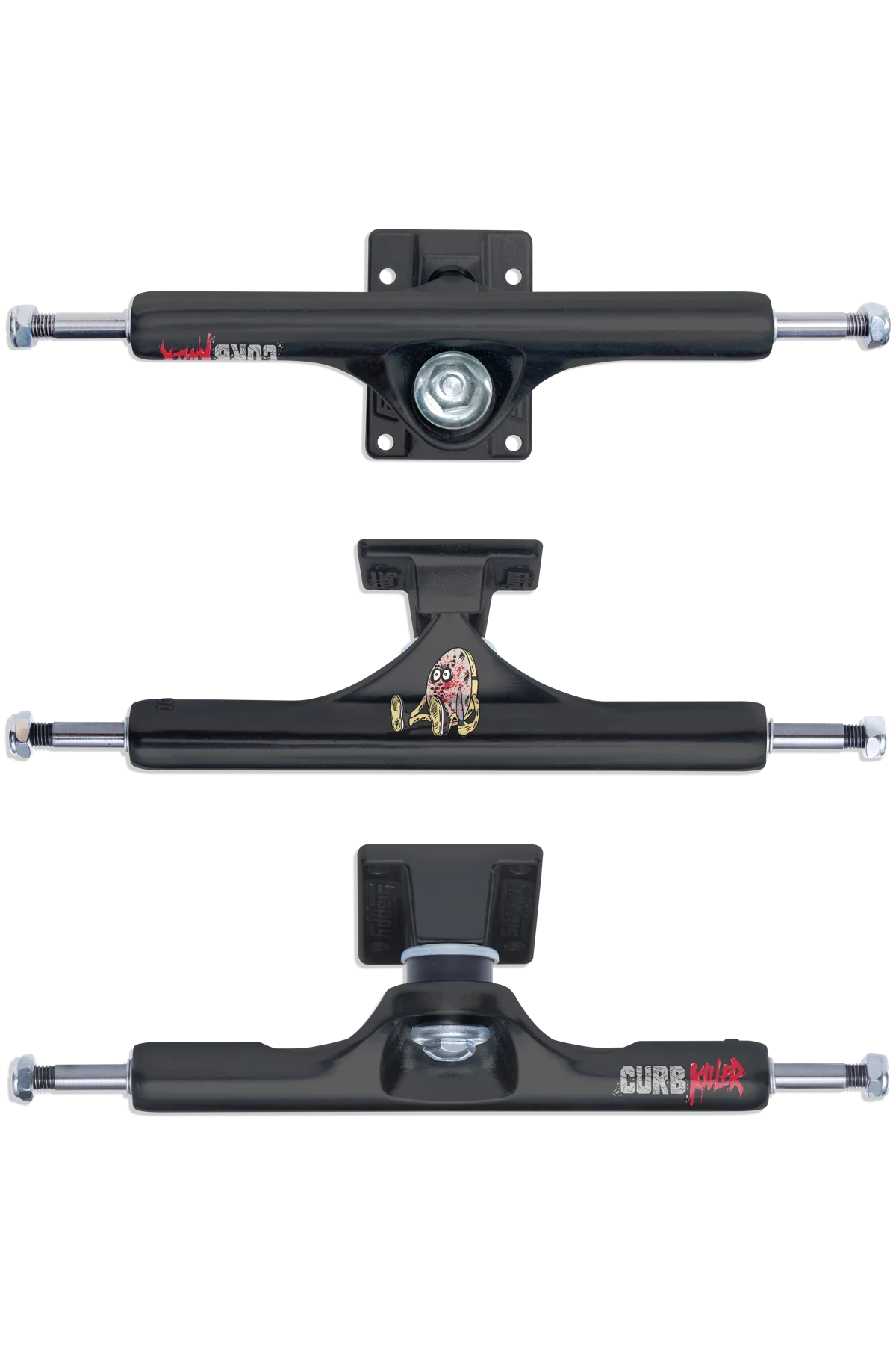 Slappy ST1 Inverted Curb Killer 9.0 - Matte Black Trucks