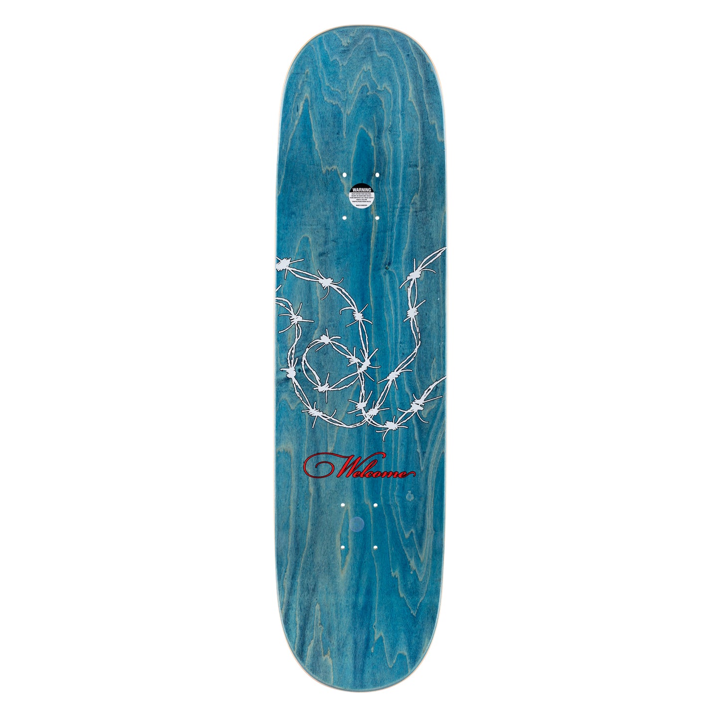 Welcome Townley Cowgirl on Enera Blue Gold Foil Skateboard Deck 8.5
