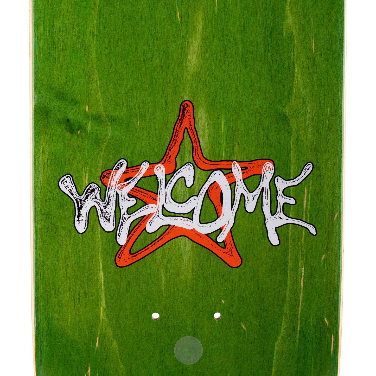 Welcome Face on Son of Moontrimmer Bone Skateboard Deck 8.25