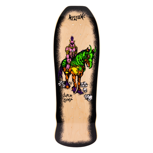 Welcome Super Simp on Early Grab Natural Skateboard Deck 10.0