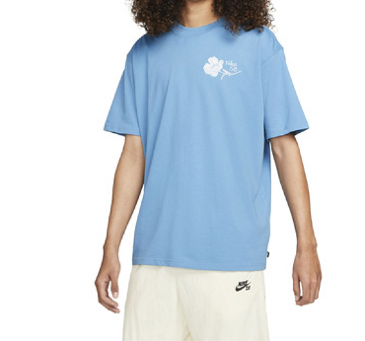 Nike SB Floral T-Shirt Lt Blue