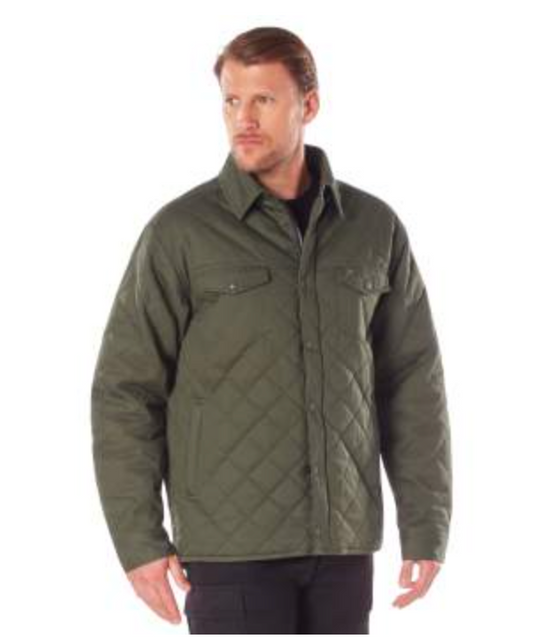 Rothco Diamond Quilted Cotton Jacket Olive Drab