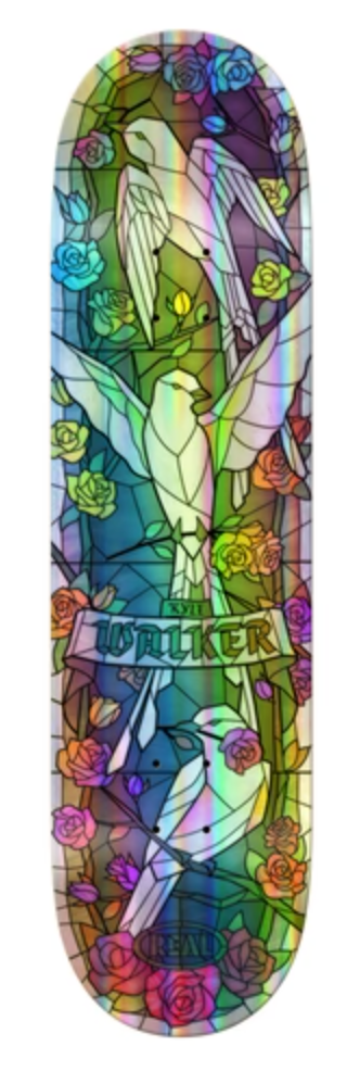 Real Kyle Cathedral Holo Skateboard Deck 8.38