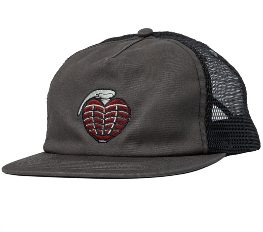 Thunder OG Grenade Snapback Hat Grey