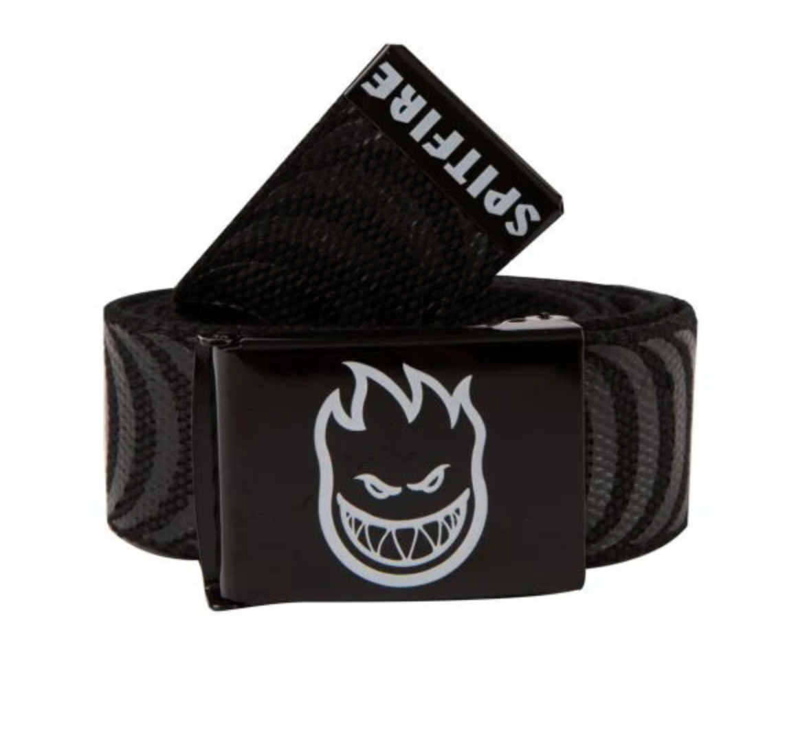 Spitfire BigHead Cresent Jaquard Belt Black White