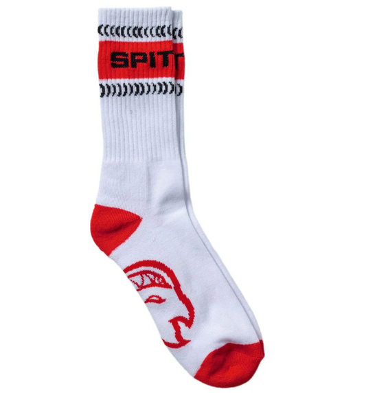 Spitfire BigHead Crew Sock Classic 87 3-Pack White Black Red