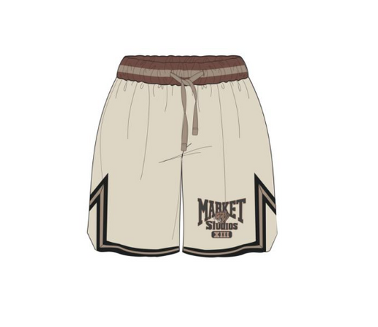 Market Studios Game Shorts Ecru