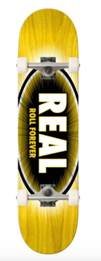 Real Eclipse Oval Logo Complete Skateboard 7.3