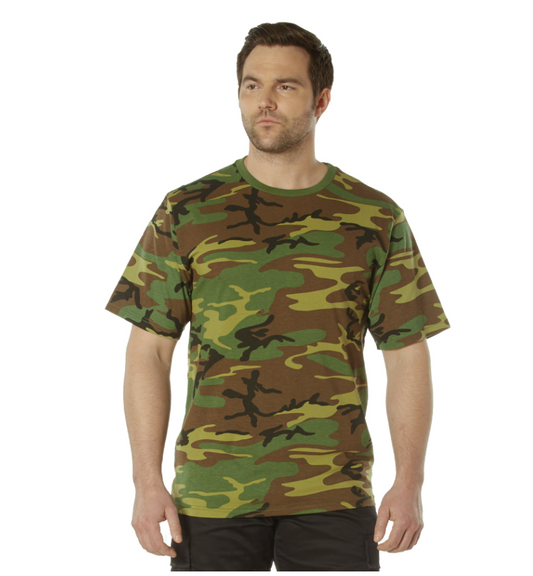 Rothco Full Comfort Fit T-Shirt Woodland Camo