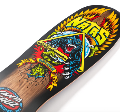 Santa Cruz 10.538in Natas SC Panther Reissue Skateboard Deck