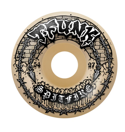 Spitfire F497 T-Funk Raw Radial Full Natural 54mm Wheels
